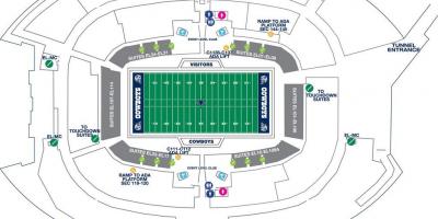 Cowboys stadion parkering map