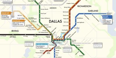 Kaart van Dallas metro